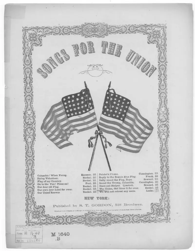 Первая страница нот «The Union! God bless it for ever»