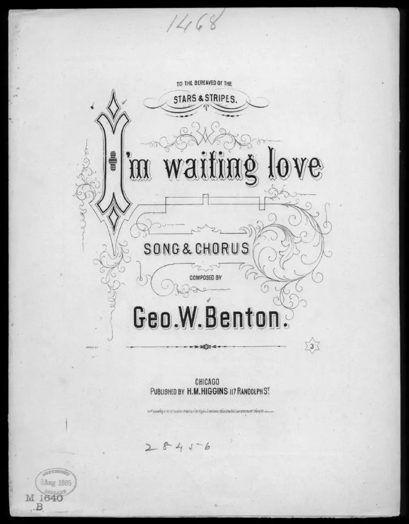 Первая страница нот «I'm waiting, love!»
