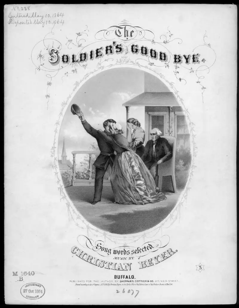 Первая страница нот «The Soldier's good-by»