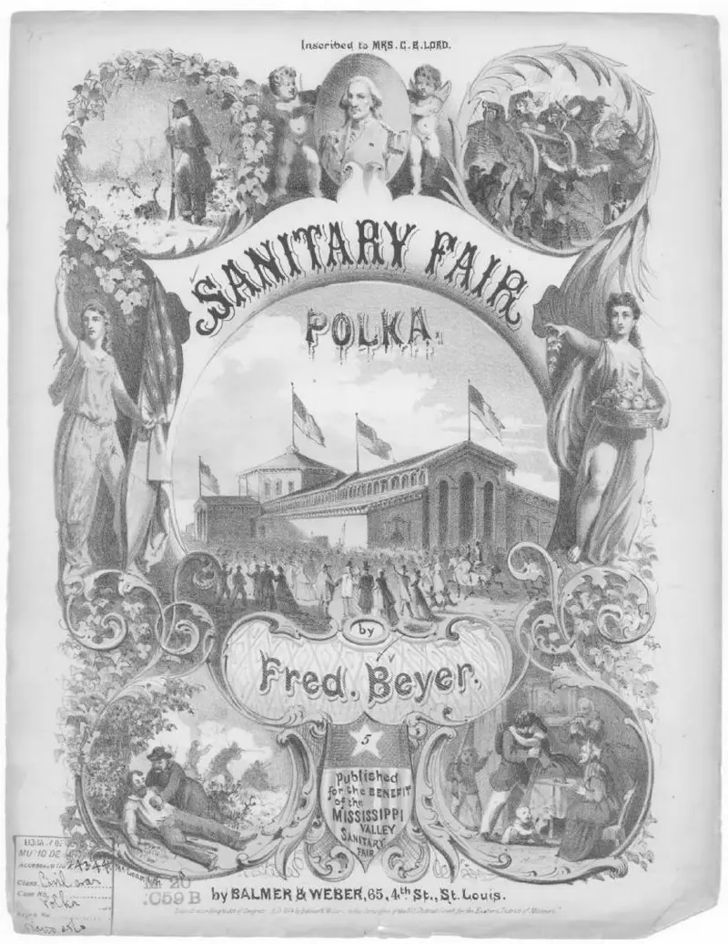 Первая страница нот «Sanitary fair, polka»