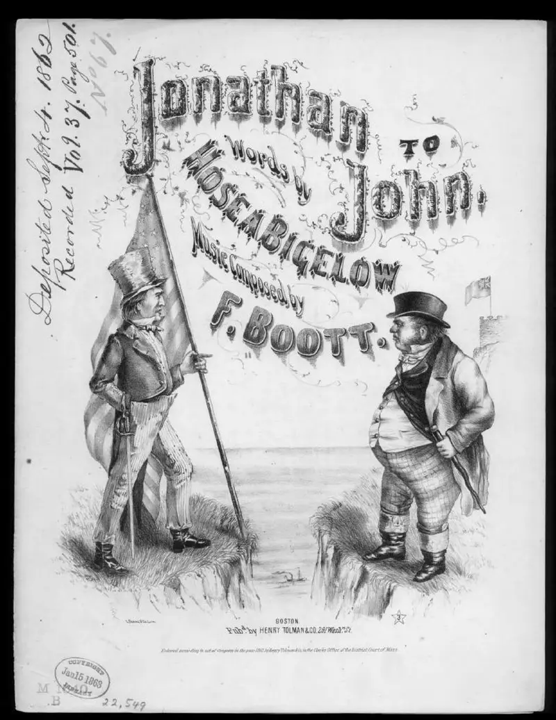 Первая страница нот «Jonathan to John»