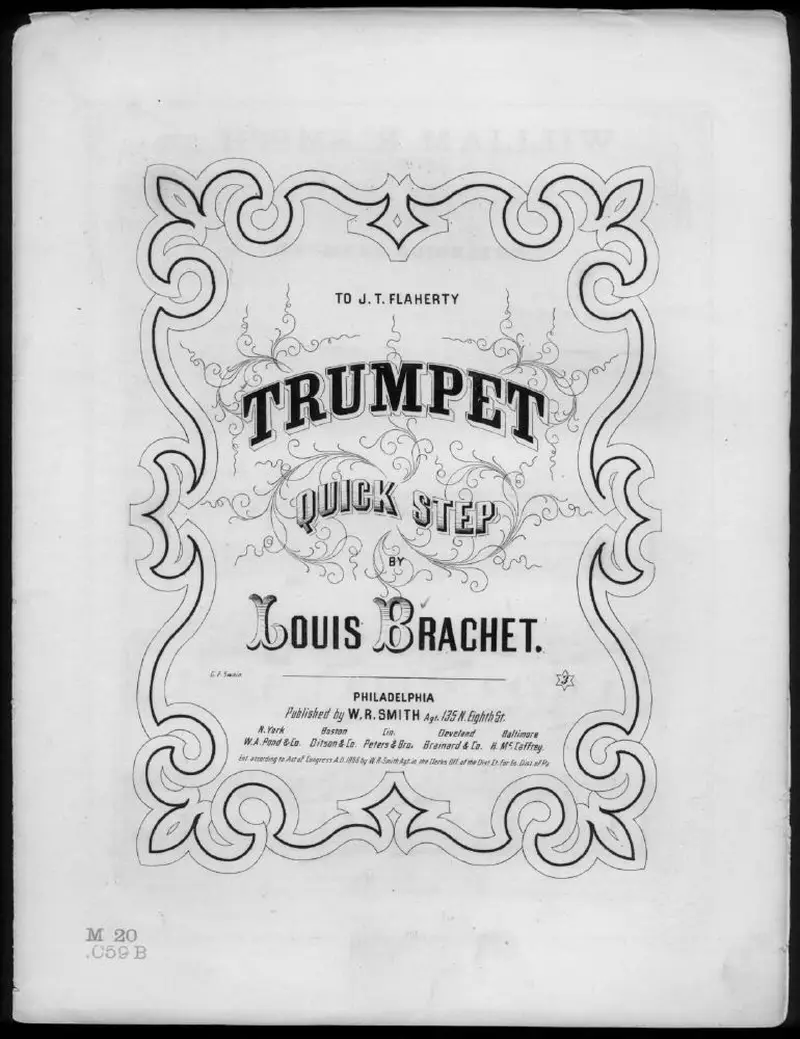 Первая страница нот «Trumpet quickstep»