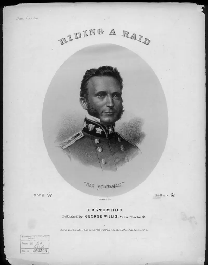 Первая страница нот «Riding a raid, a descriptive gallop (sic)»
