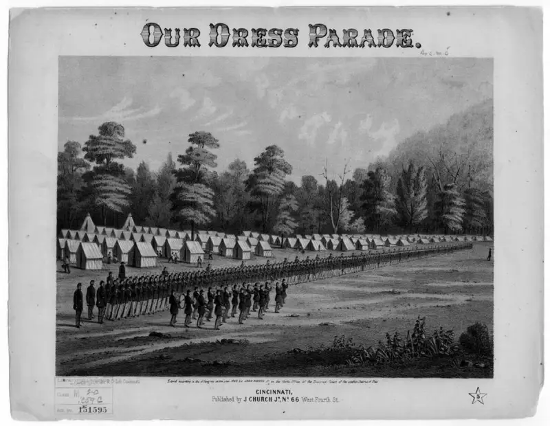 Первая страница нот «Our dress parade»