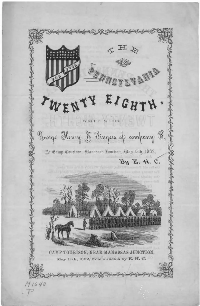 Первая страница нот «The Pennsylvania twenty eigth»