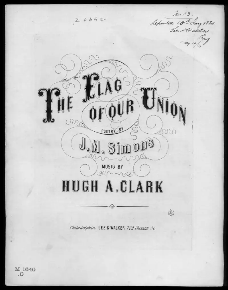 Первая страница нот «The Flag of freedom»