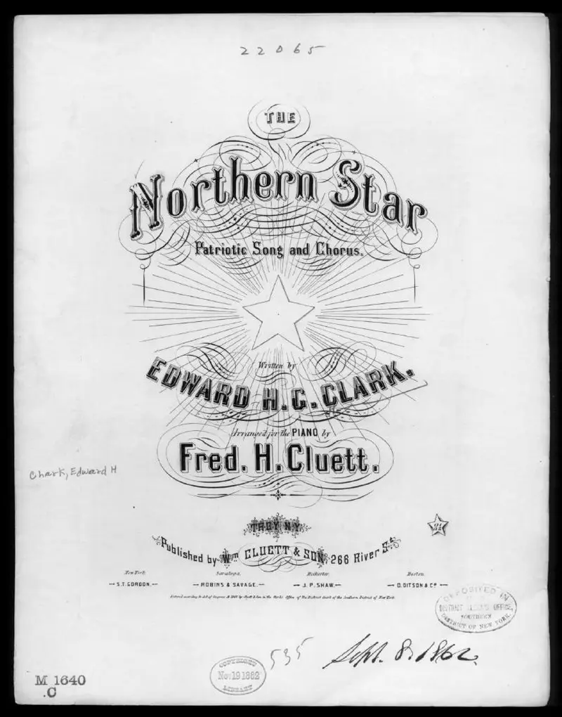Первая страница нот «The Northern star»
