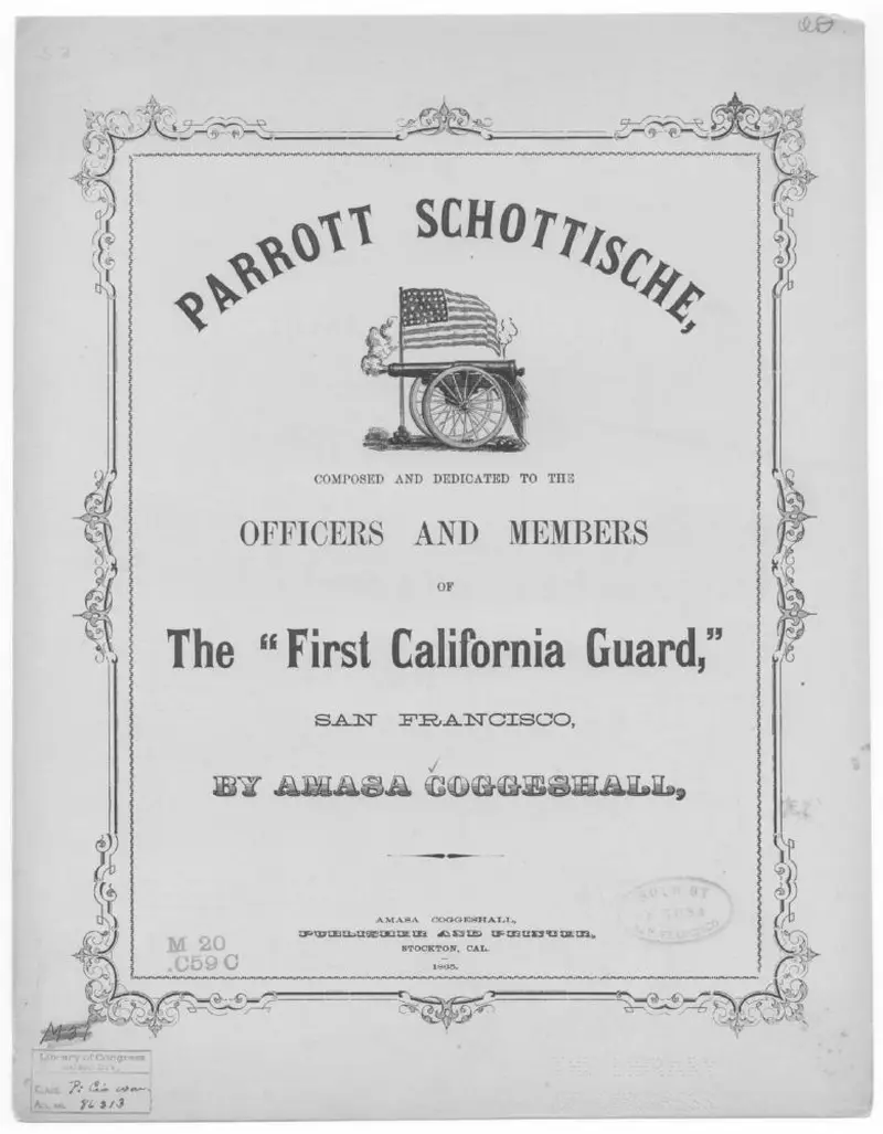 Первая страница нот «Parrott schottische»