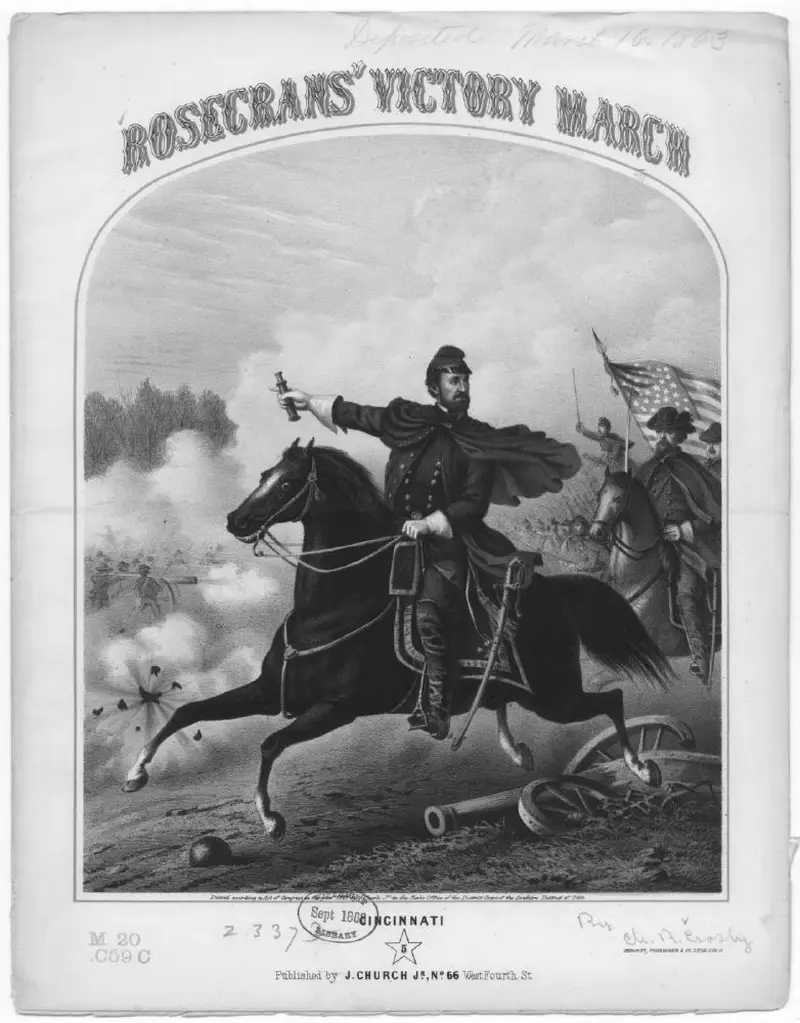 Первая страница нот «Rosecran's victory Марш»