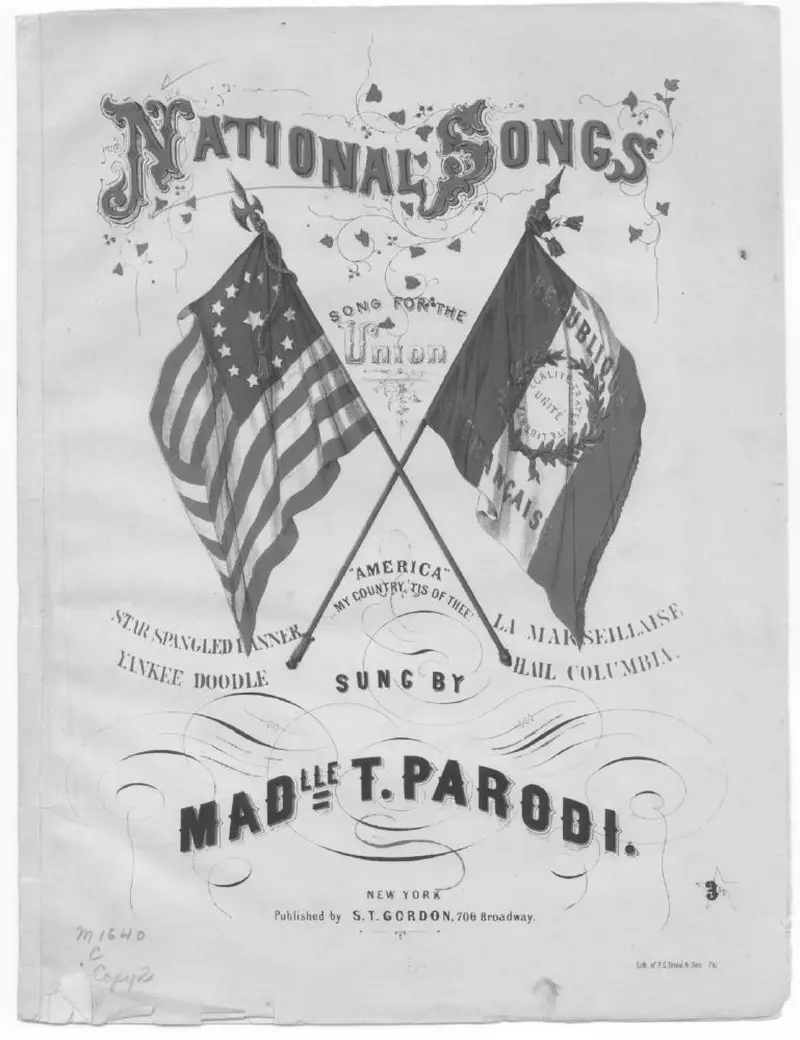 Первая страница нот «Песня for the union»