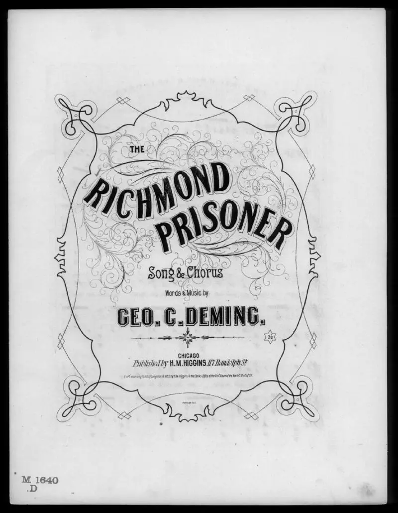 Первая страница нот «The Richmond prisoner»