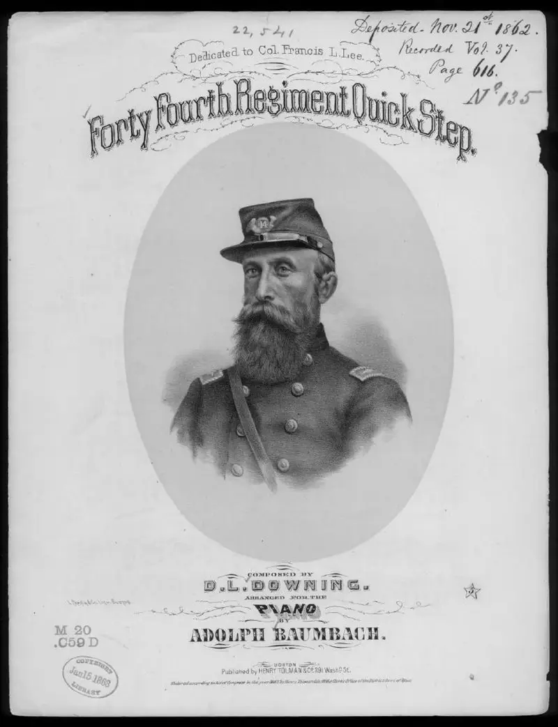 Первая страница нот «Forty Fourth Regiment quickstep»