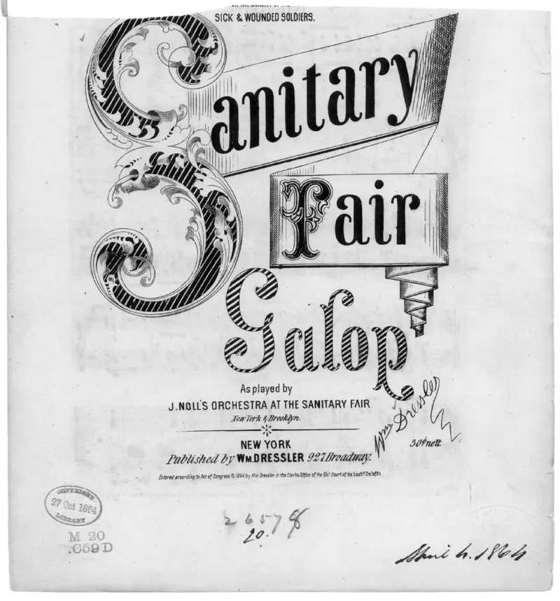 Первая страница нот «Sanitary fair galop»