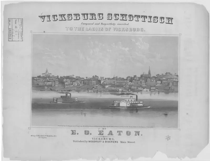 Первая страница нот «Vicksburg schottisch»