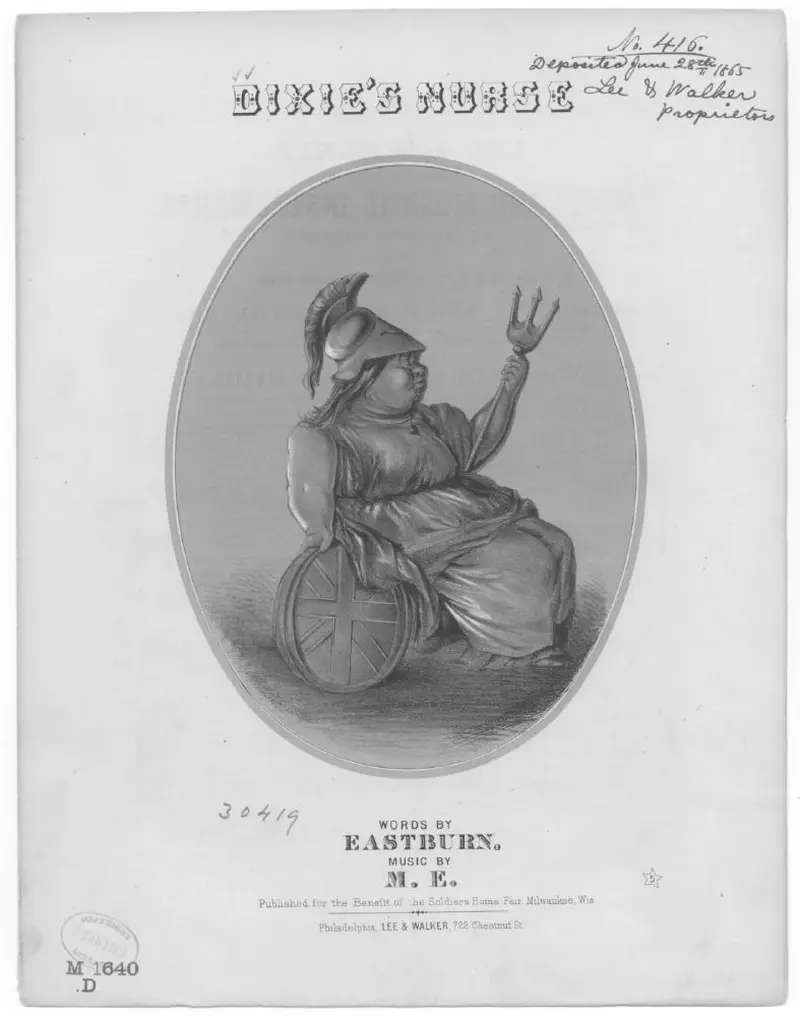 Первая страница нот «Dixie's nurse»