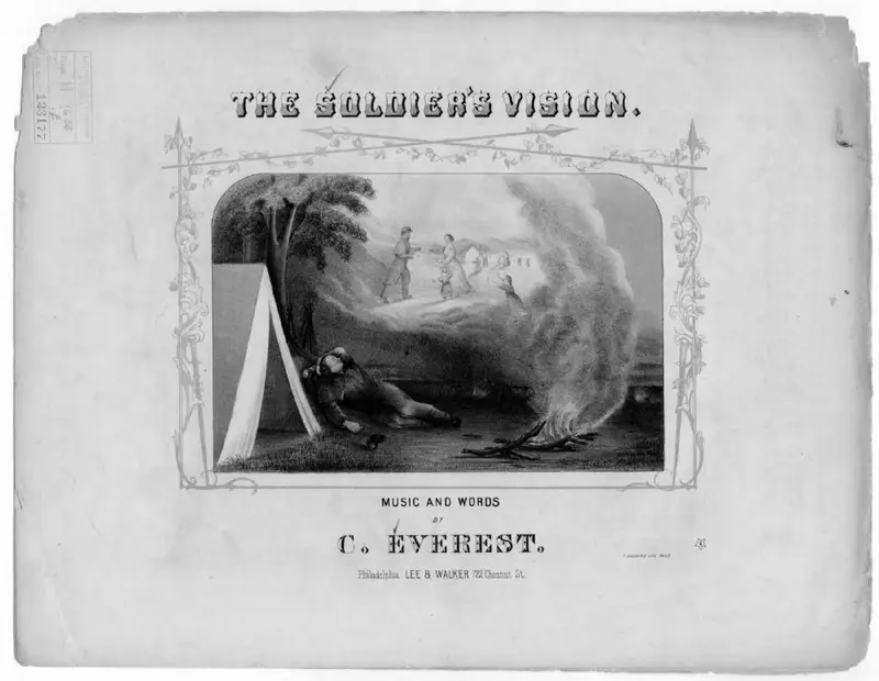 Первая страница нот «The Soldier's vision»