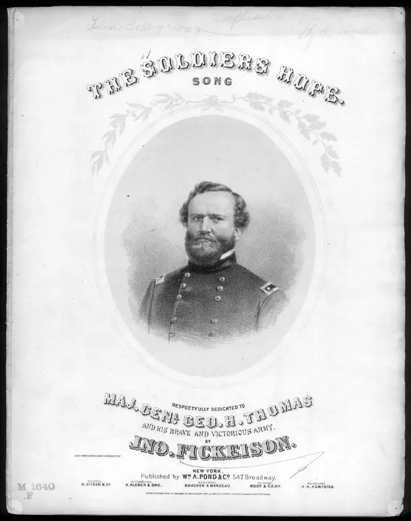 Первая страница нот «The Soldier's hope»