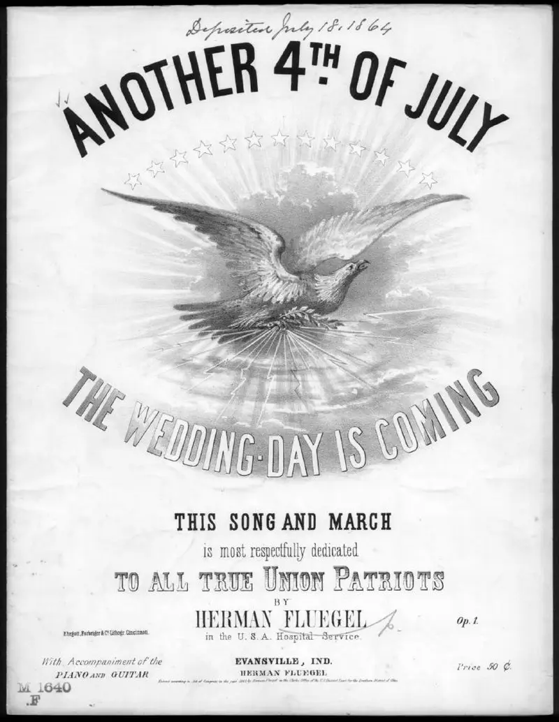 Первая страница нот «The Wedding-day is coming or an other 4th of July»