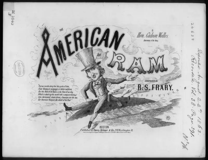 Первая страница нот «The American ram»