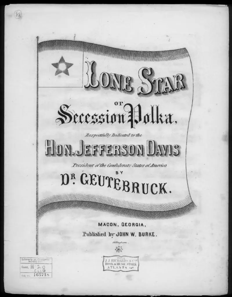 Первая страница нот «Secession polka»