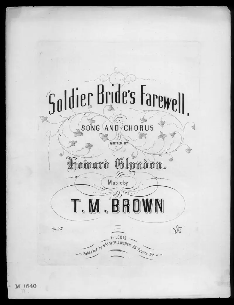 Первая страница нот «Soldier bride's farewell»