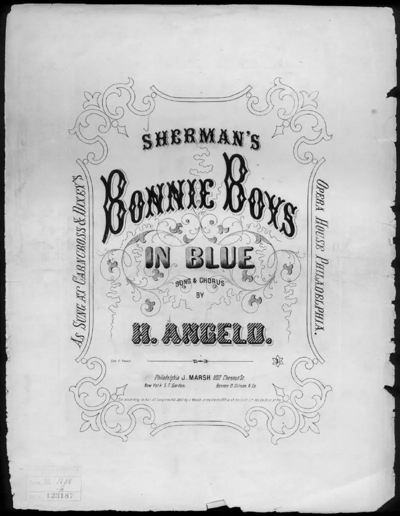 Первая страница нот «The Bonny boys blue»