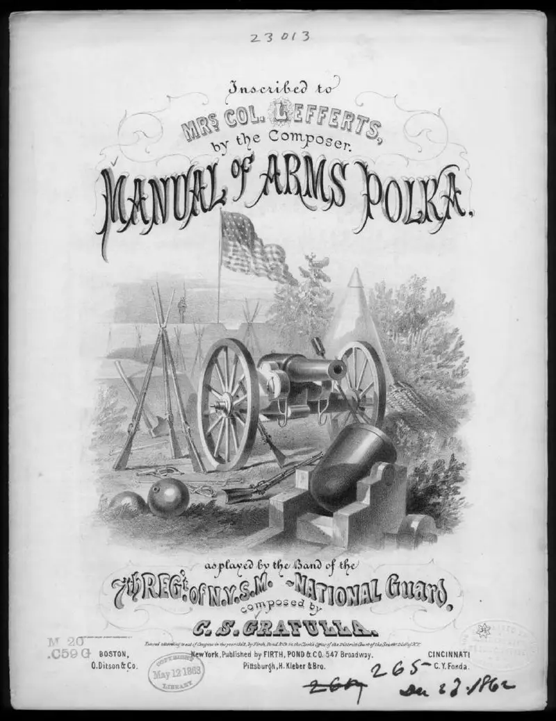 Первая страница нот «Manual of arms polka»