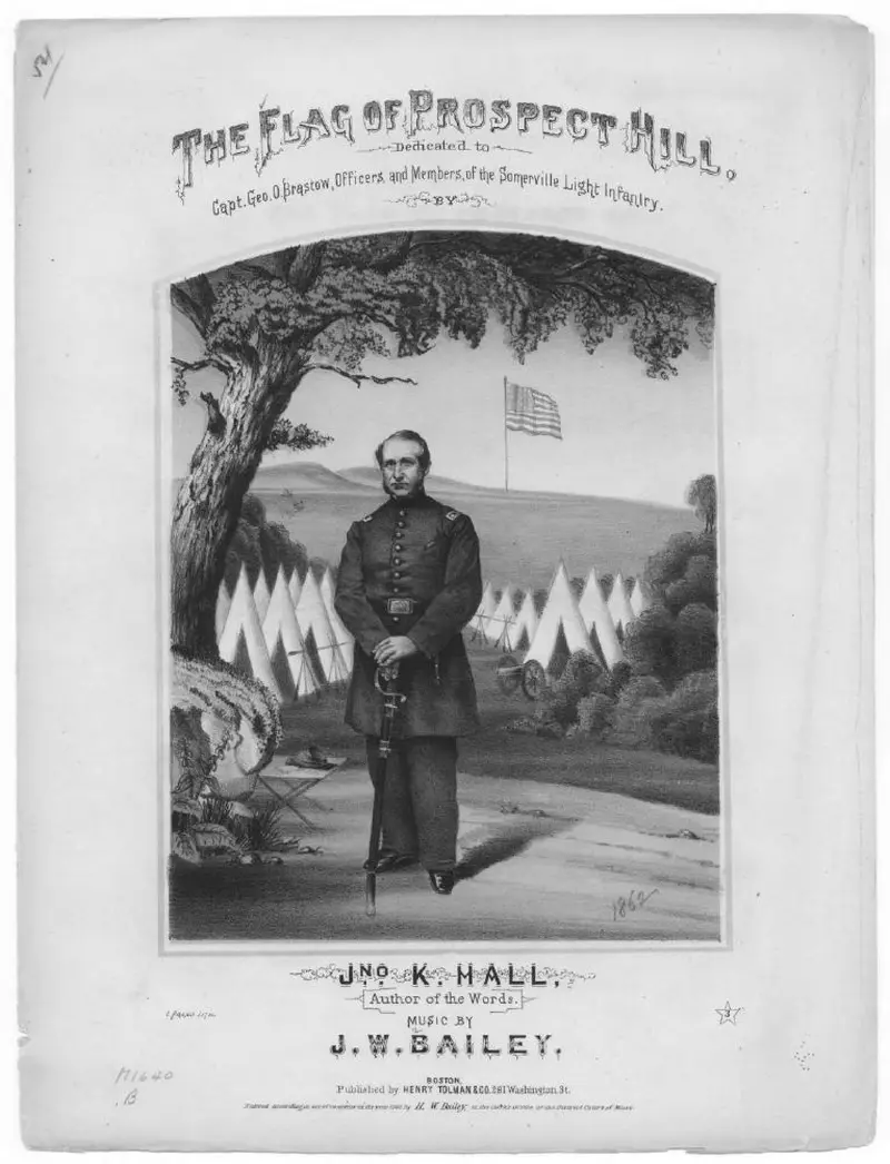Первая страница нот «The Flag of Prospect Hill»