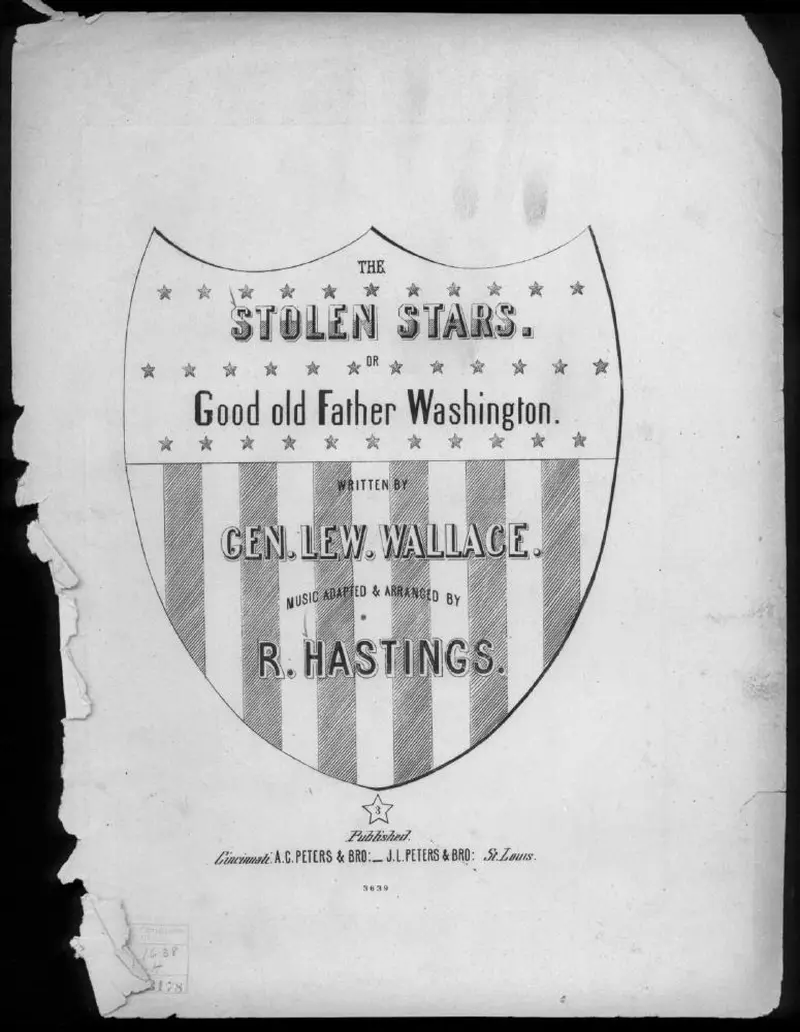 Первая страница нот «The Stolen stars, or Good old father Washington»