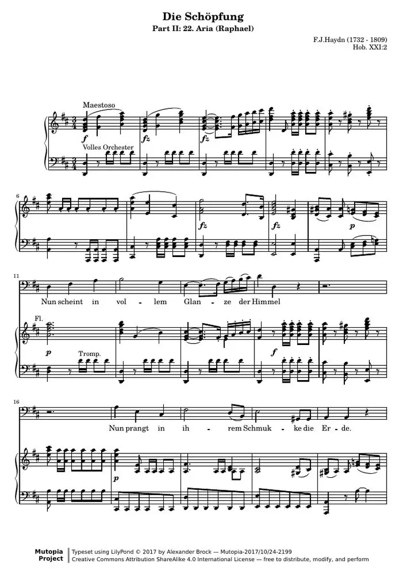 Первая страница нот «Air (Raphael)»