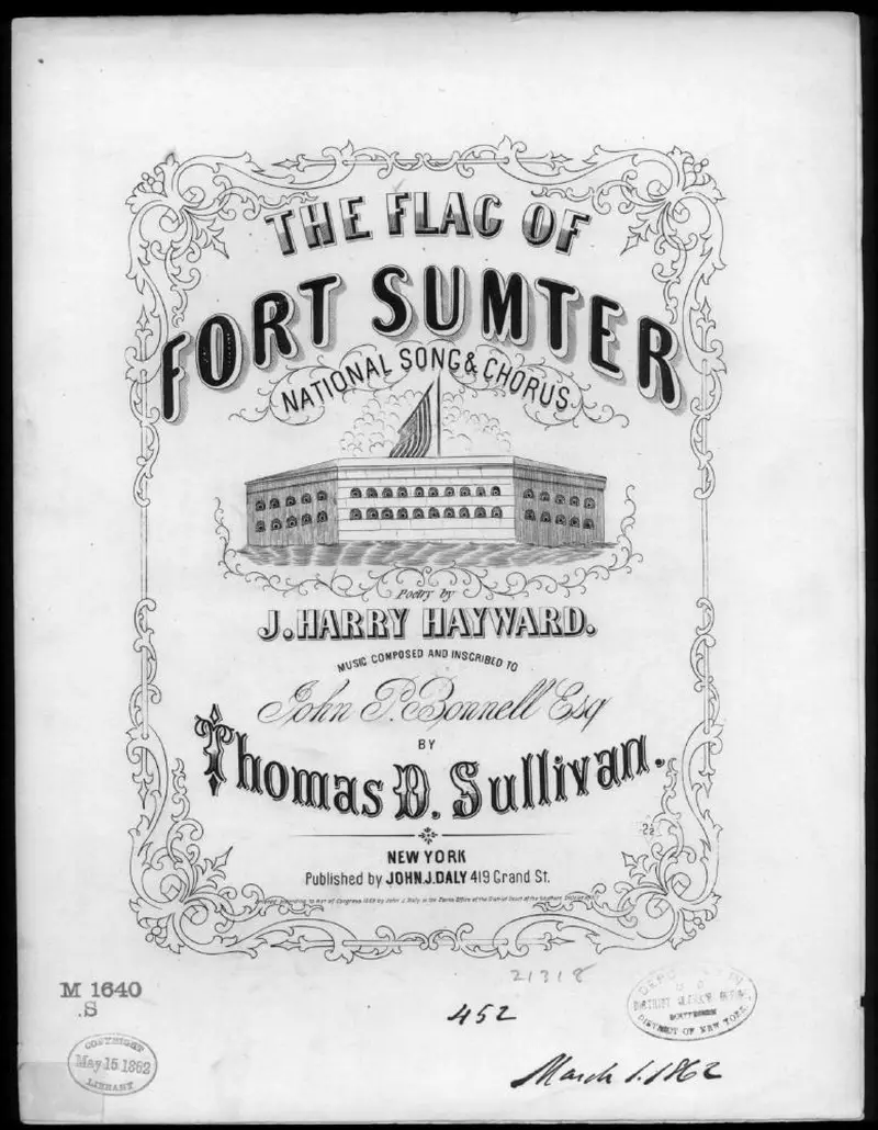 Первая страница нот «The Flag of Sumter»