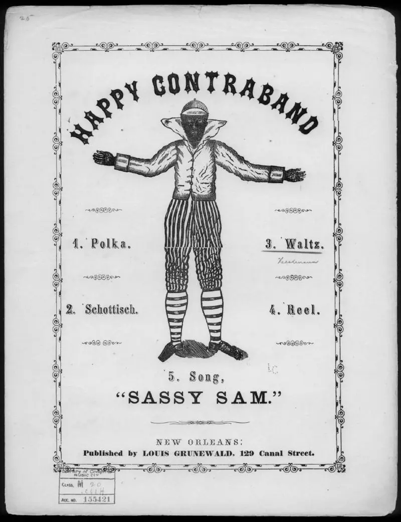 Первая страница нот «Happy contraband Вальс»