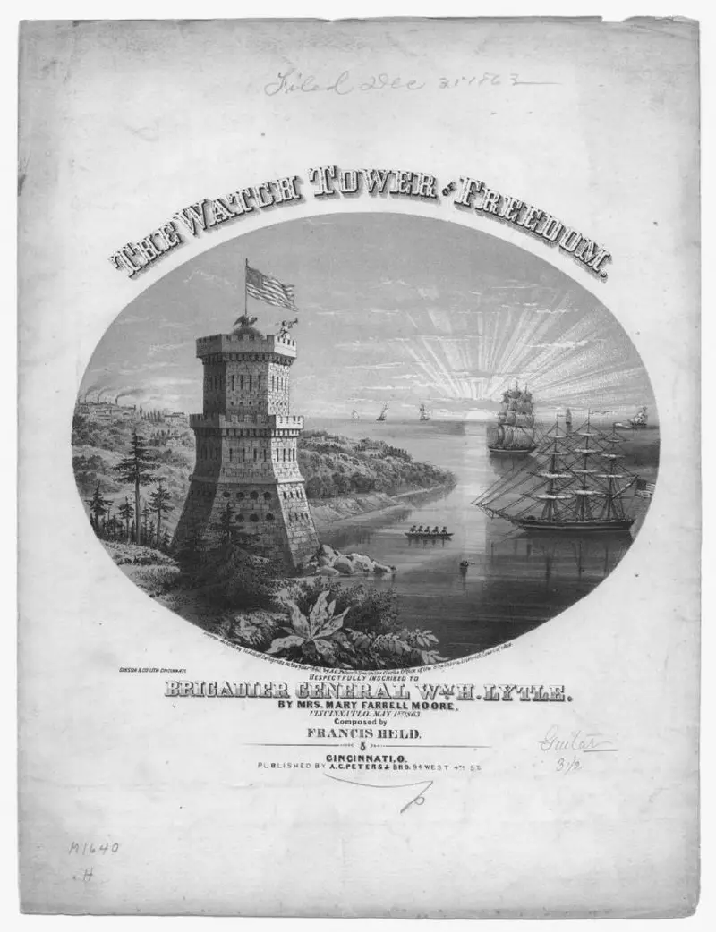 Первая страница нот «The Watch-tower of freedom»