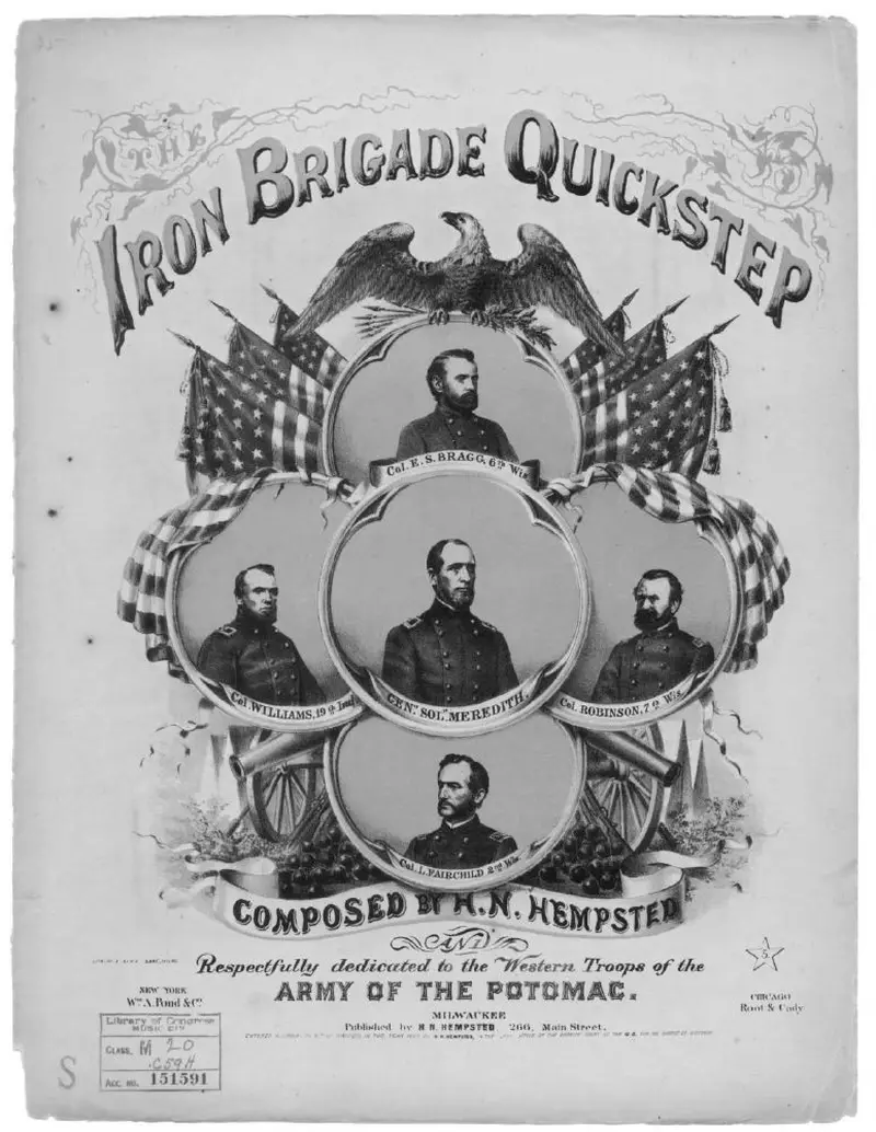 Первая страница нот «Iron Brigade quickstep»
