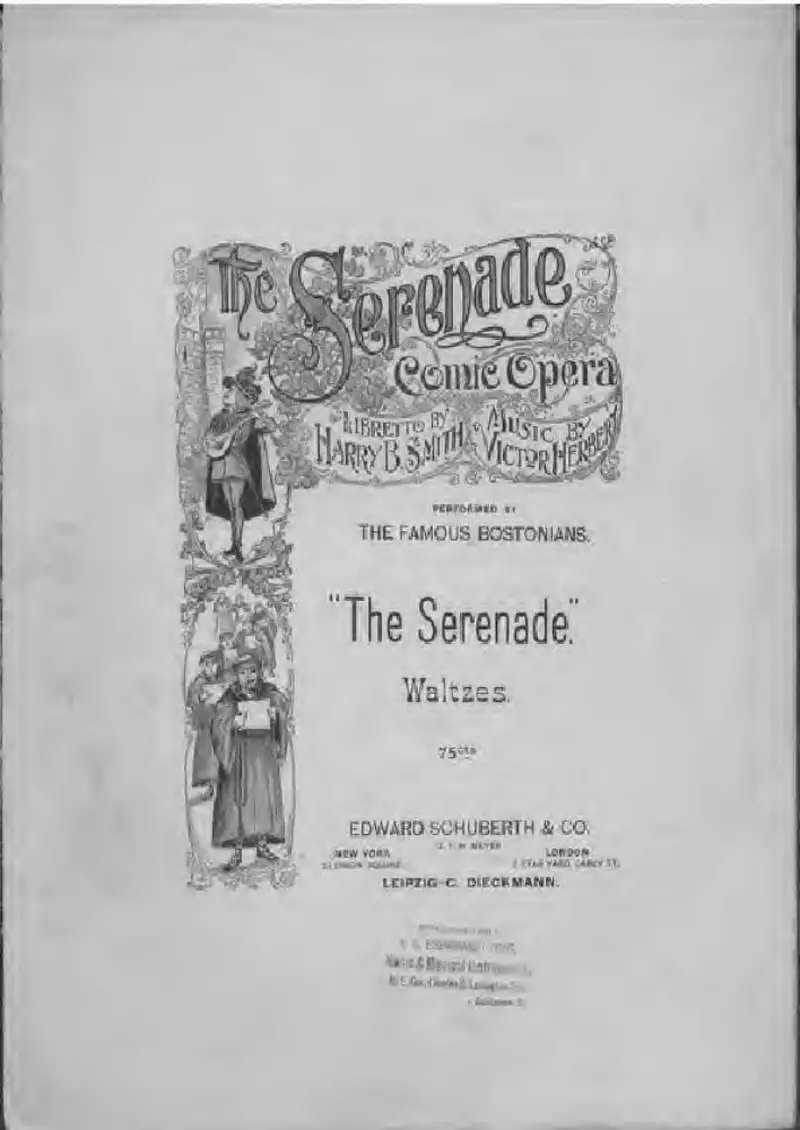 Первая страница нот «The Serenade»