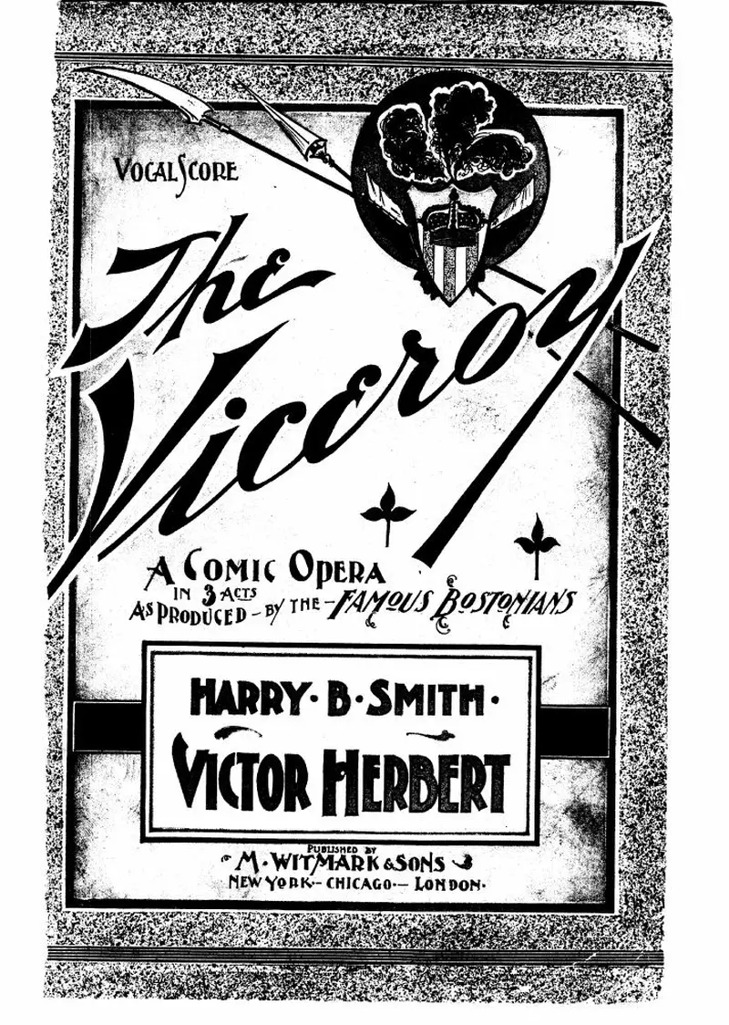 Первая страница нот «The Viceroy»