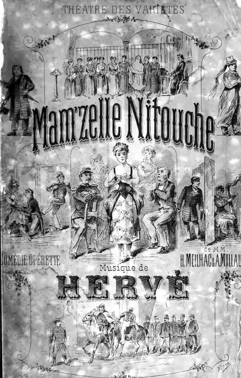 Первая страница нот «Mam'zelle Nitouche»
