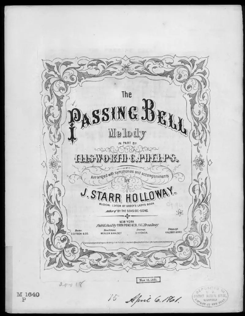 Первая страница нот «The Passing bell»