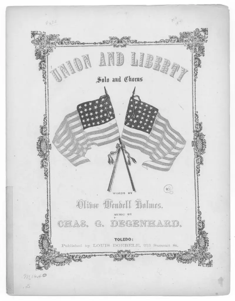 Первая страница нот «Union and liberty»
