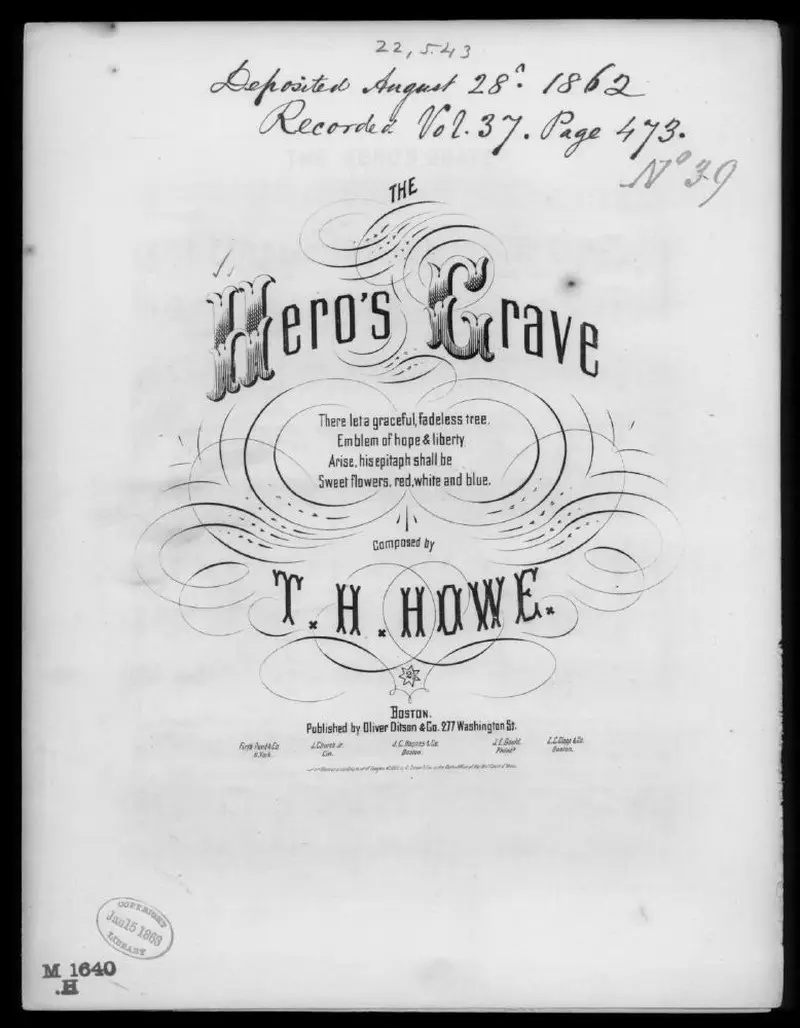Первая страница нот «The Hero's grave»