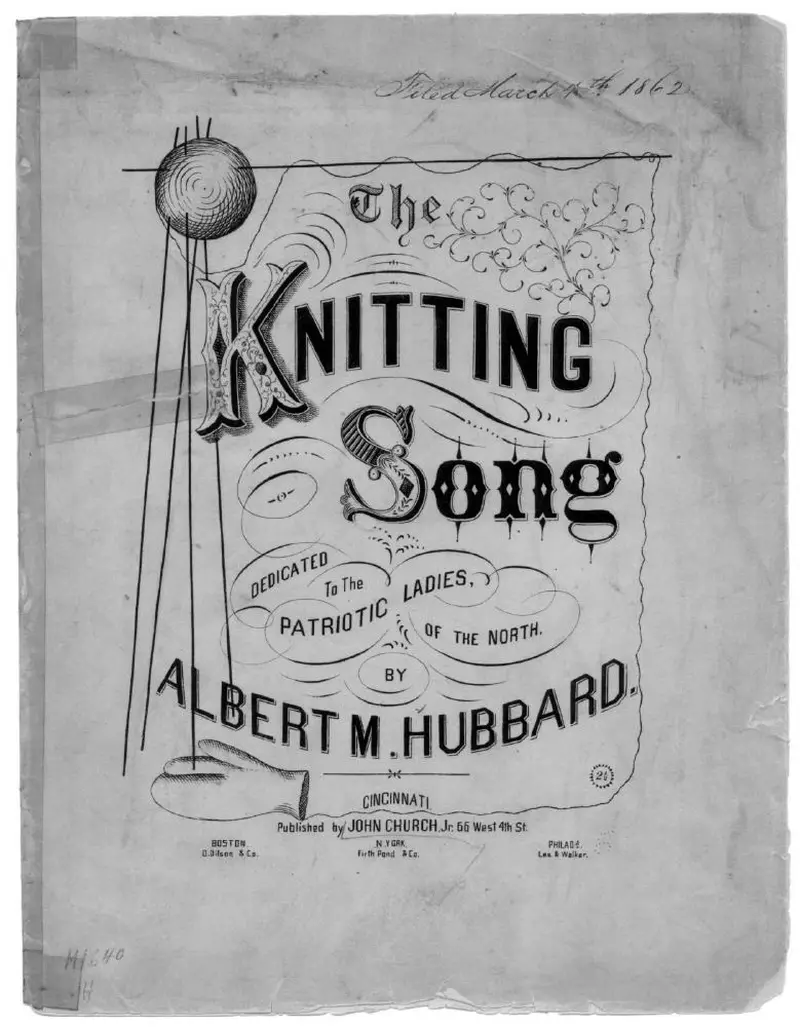 Первая страница нот «The Knitting Песня»