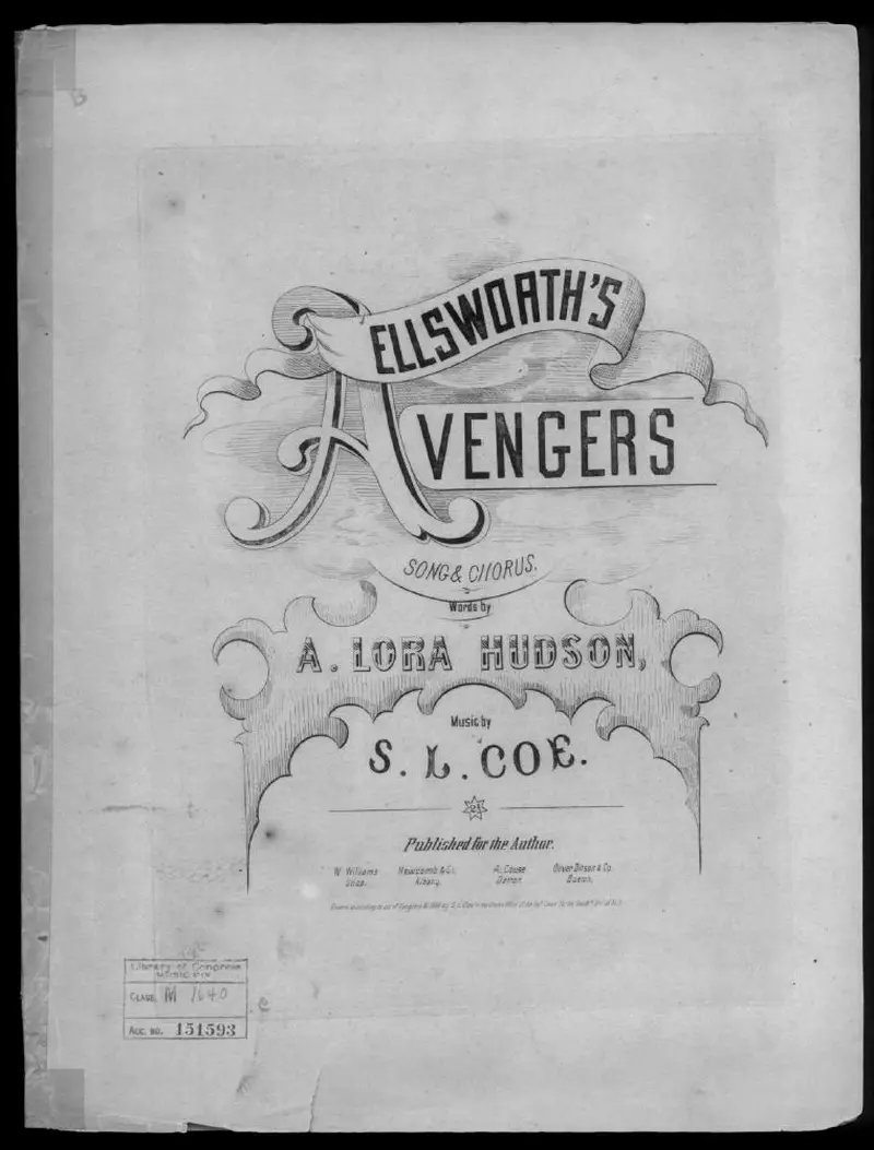 Первая страница нот «Ellsworth's avengers»