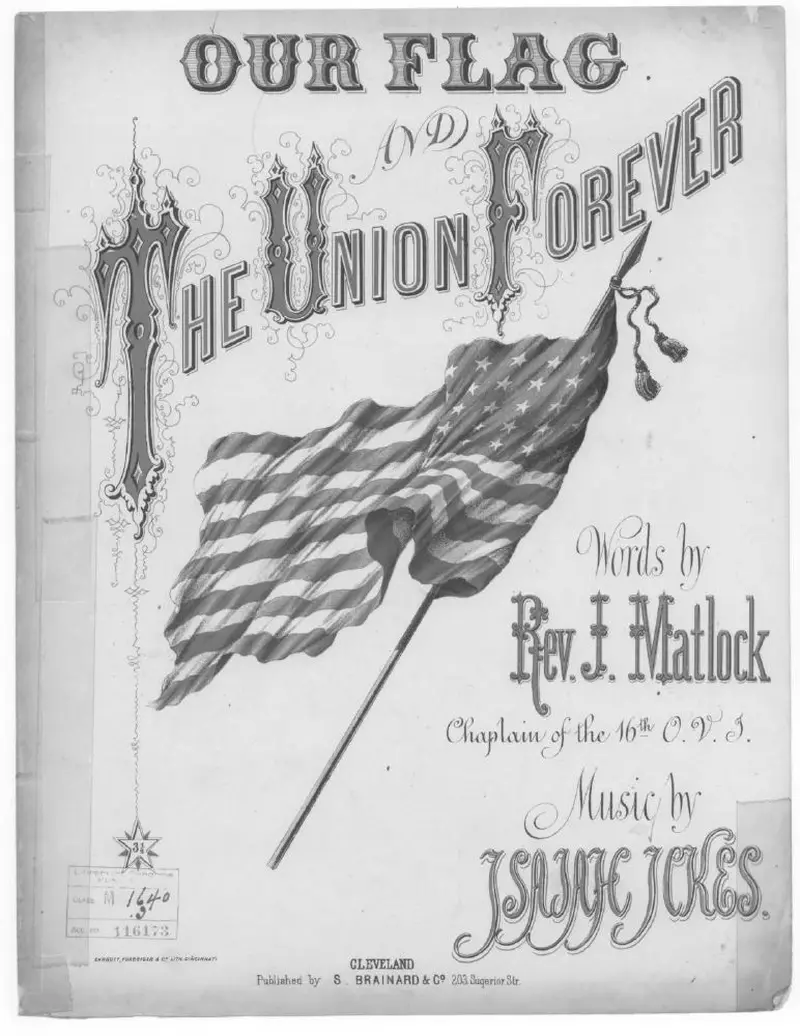 Первая страница нот «Our flag and the Union forever»