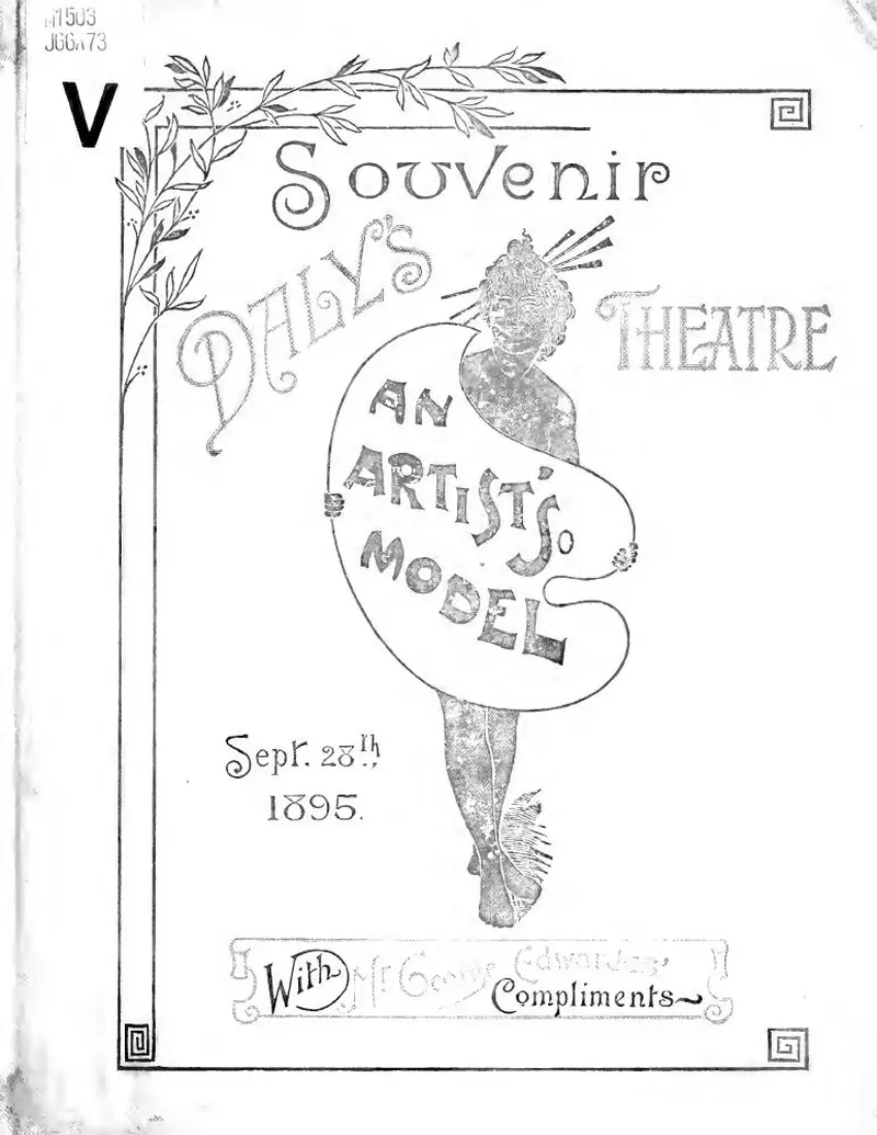 Первая страница нот «An artist's model : a comedy with music, two acts»