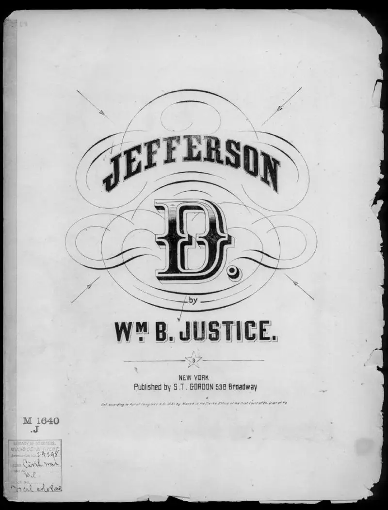 Первая страница нот «Jefferson D»