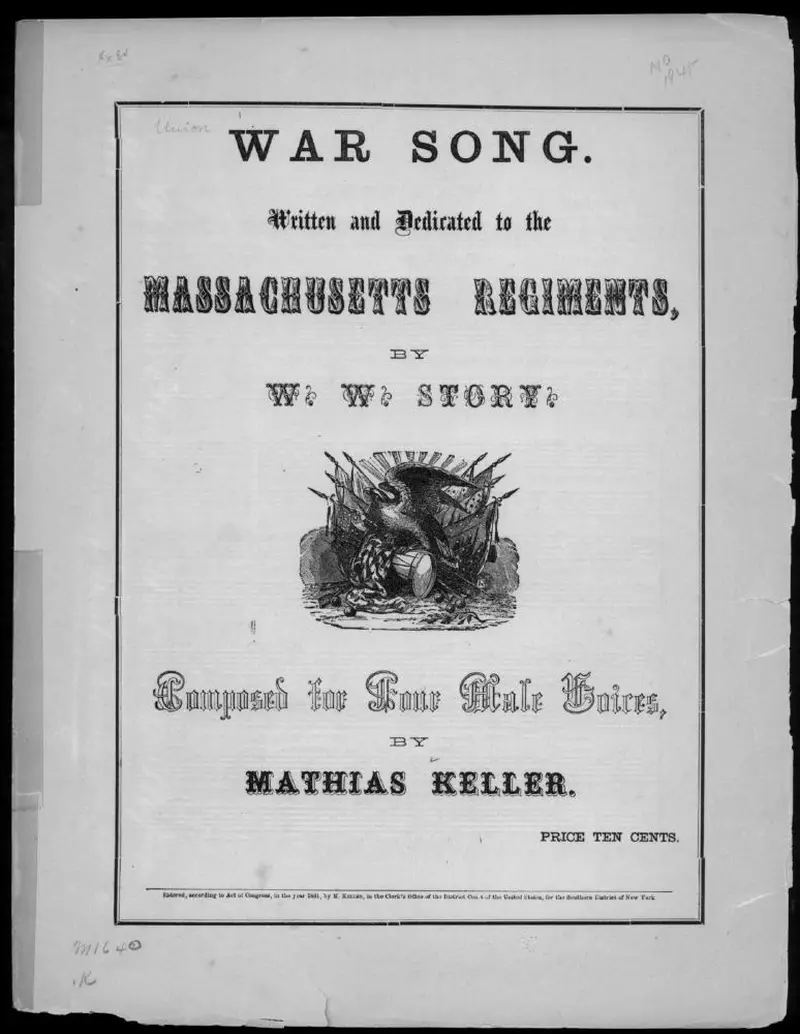 Первая страница нот «War Песня»