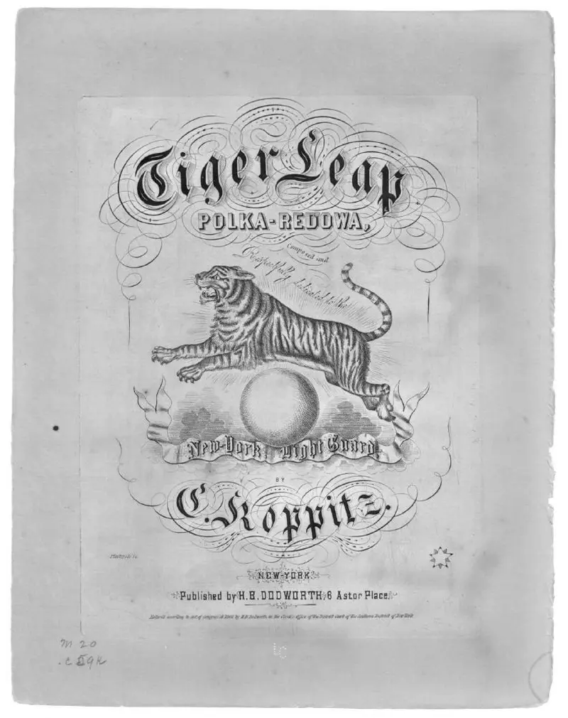 Первая страница нот «Tiger leap polka redowa»