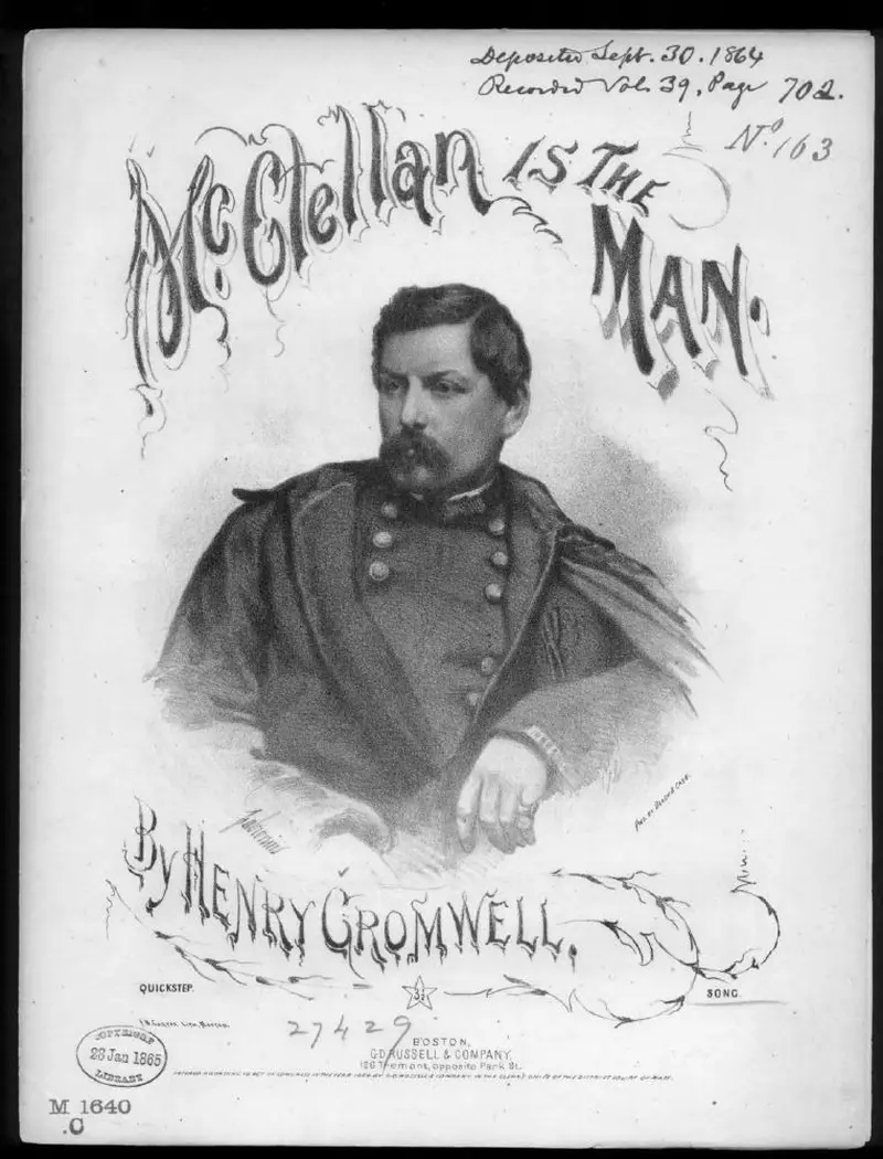 Первая страница нот «McClellan is the man»
