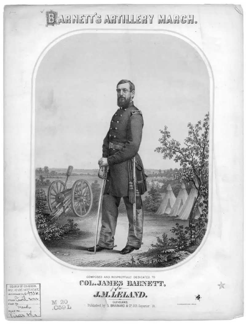 Первая страница нот «Col. Barnet's Марш»