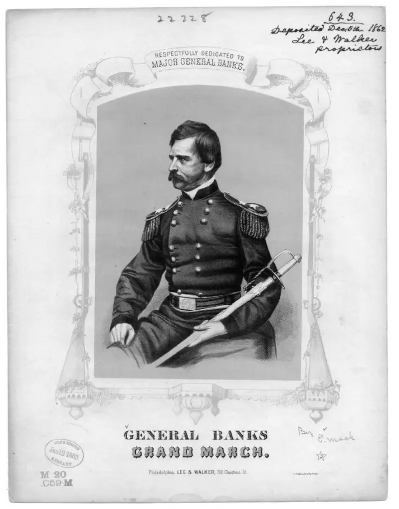 Первая страница нот «General Banks' grand Марш»